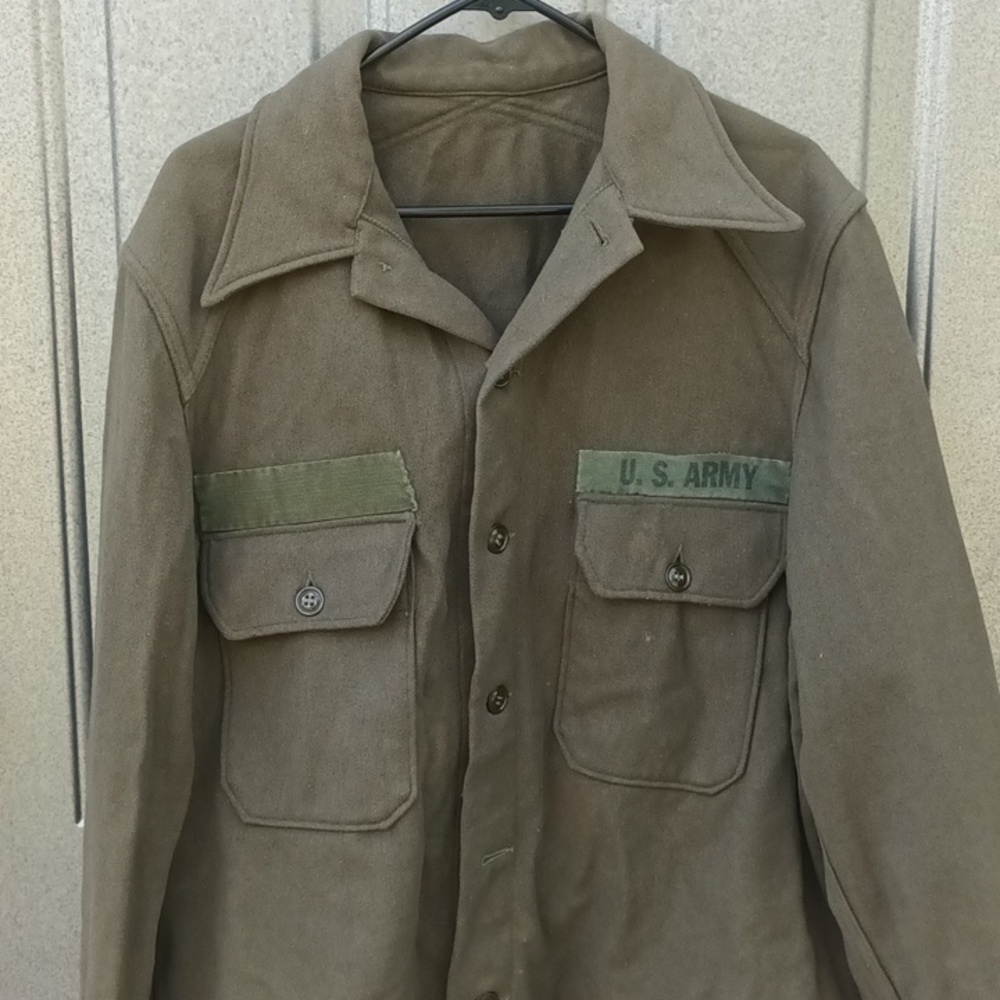U S.Army issued Vietnam War wool blend Shacket